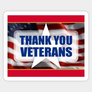 Thank You Veterans Sticker